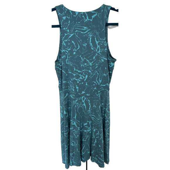 Athleta Santorini Thera High Neck Blue Modal Sleeveless Dress Women’s Size M - Picture 4 of 10